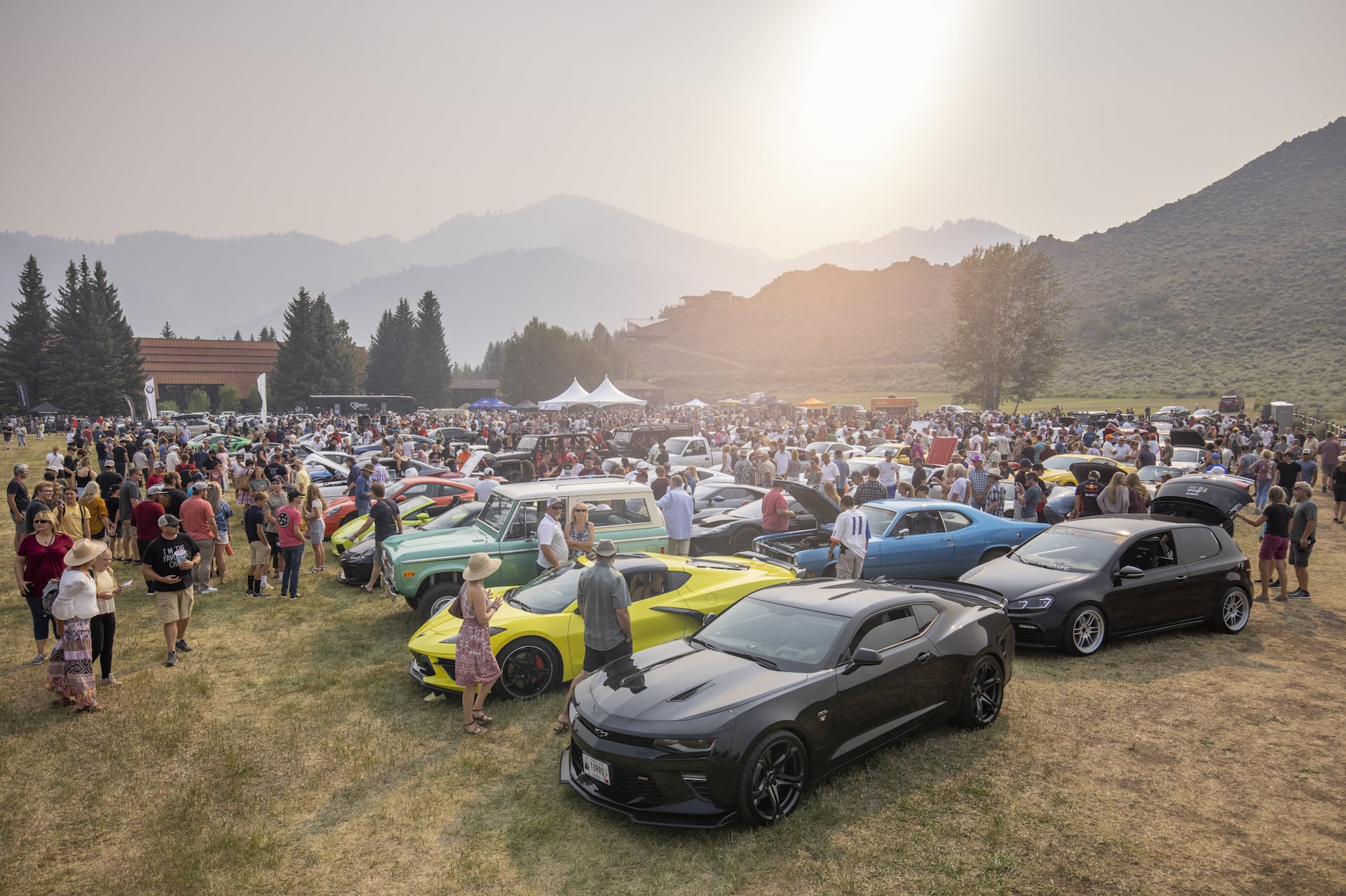 Luxury sports cars race in Sun Valley Tour de Force